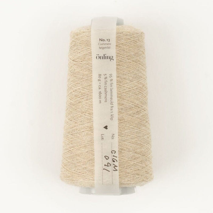 Önling No 13: Companion yarn cob - web weight - Warm light beige melange (016m)