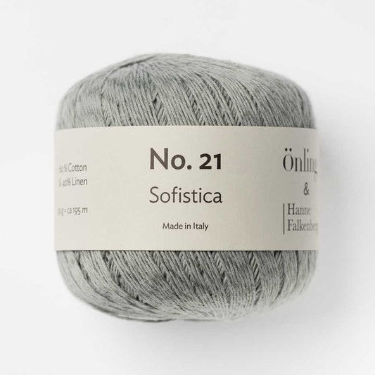 Önling No 21: Premium organic cotton linen yarn - Medium Grey