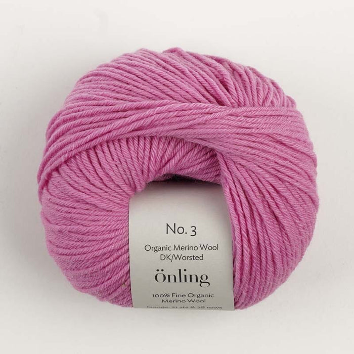 Önling No 3: 100% heavy organic merino wool - Bubblegum pink (023)