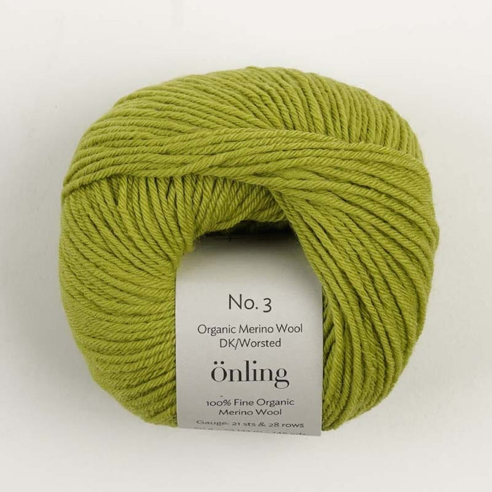 Önling No 3: 100% heavy organic merino wool - Kiwi green (019)