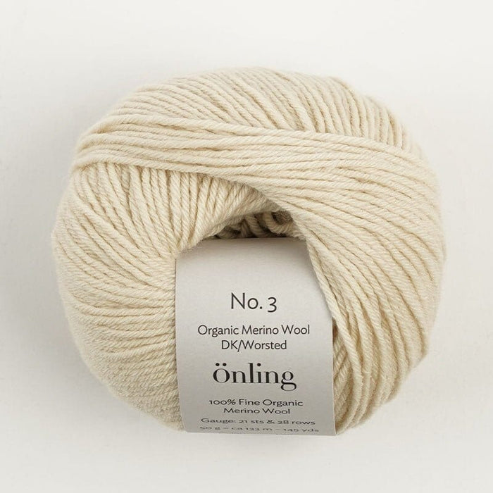 Önling No 3: 100% heavy organic merino wool - Warm light beige (016)