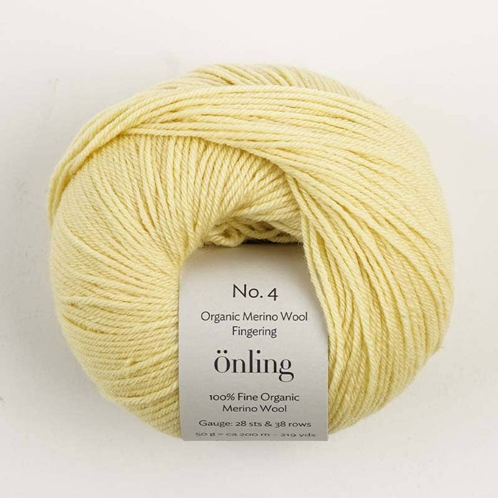 Önling No 4: 100% fine organic merino wool - Banana yellow (014)