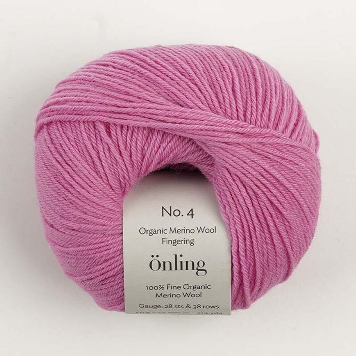 Önling No 4: 100% fine organic merino wool - Bubblegum pink (023)