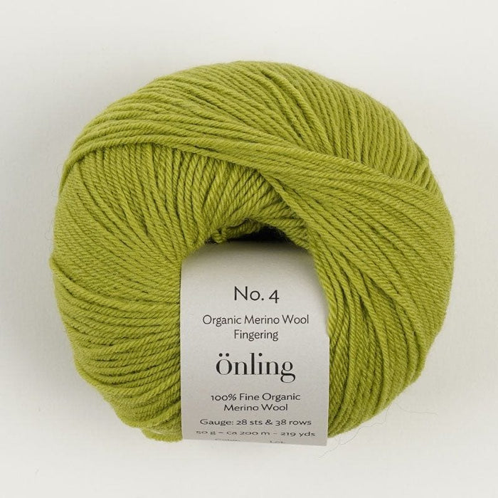 Önling No 4: 100% fine organic merino wool - Kiwi green (019)