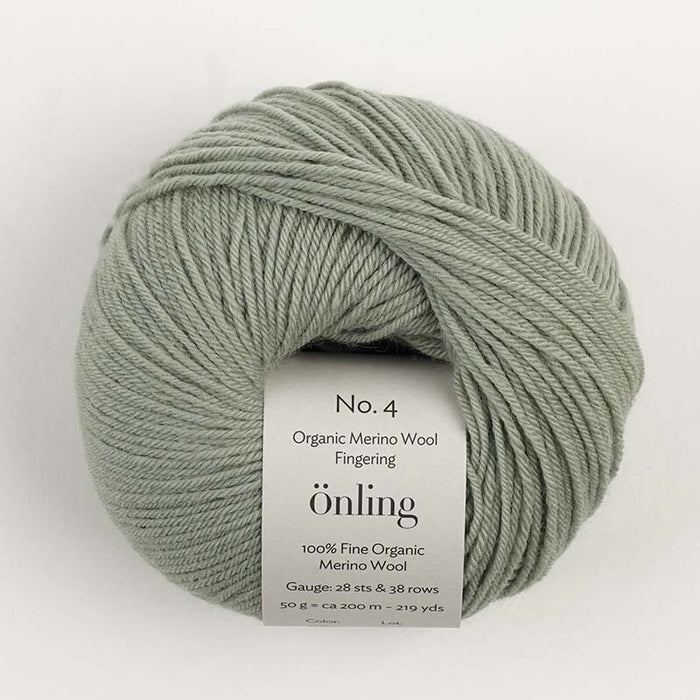 Önling No 4: 100% fine organic merino wool - Sage green (060)