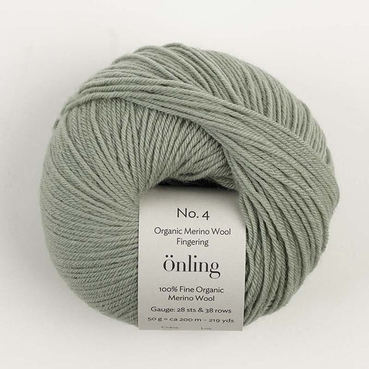 Önling No 4: 100% fine organic merino wool - Sage green (060)