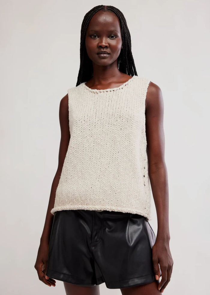 Opal Sweater Tank - Cream