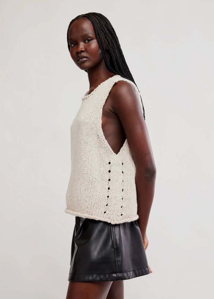 Opal Sweater Tank - Cream