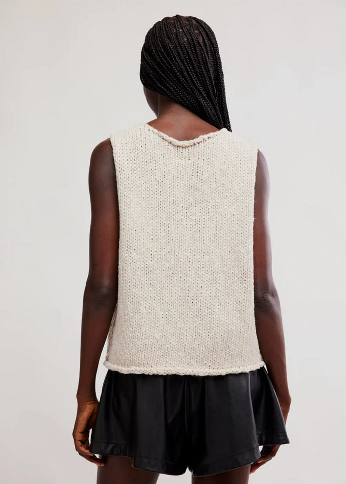 Opal Sweater Tank - Cream