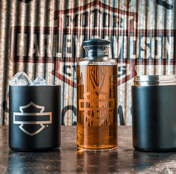 Open Bar & Shield Travel Decanter