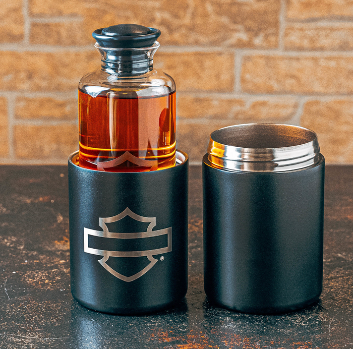 Open Bar & Shield Travel Decanter