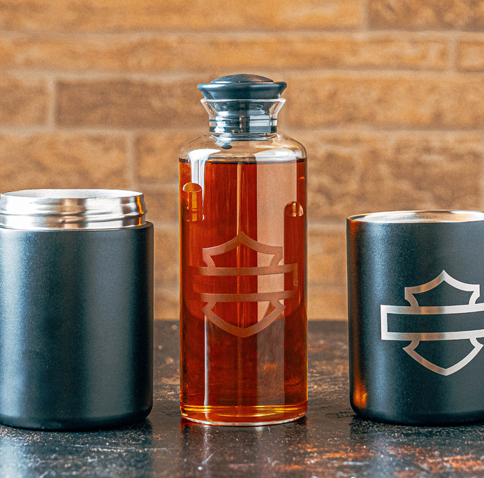 Open Bar & Shield Travel Decanter