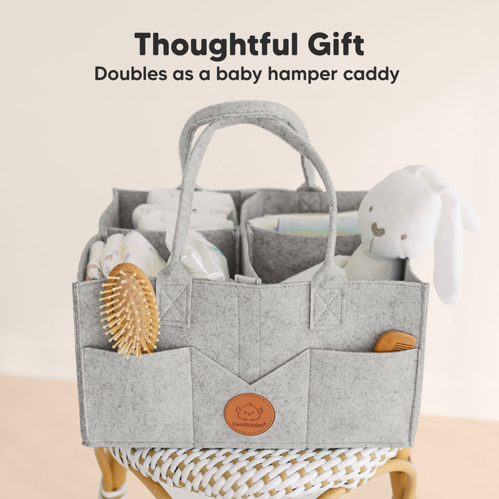 Thoughtful Gift
Doubles as a baby hamper caddy
