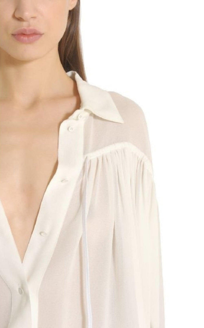 Chloe Oversize fine Crepe Shirt - Runway Catalog