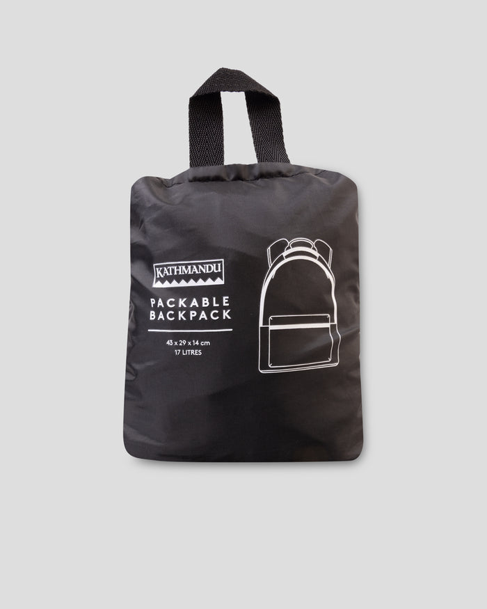 Packable Backpack - 17L - Black