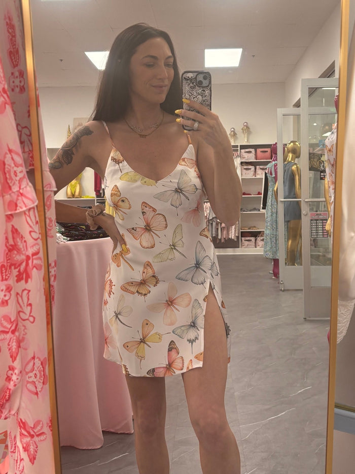 Pastel Wings- Mini Slip Nightgown - Intimate Whispers