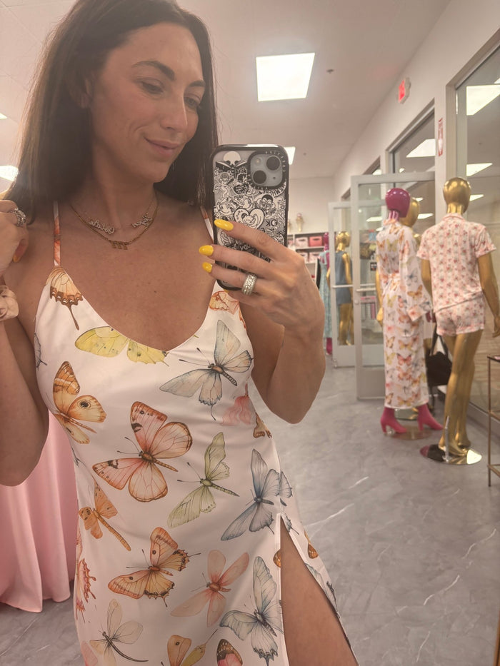Pastel Wings- Mini Slip Nightgown - Intimate Whispers