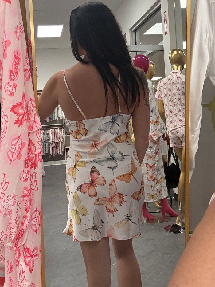 Pastel Wings- Mini Slip Nightgown - Intimate Whispers