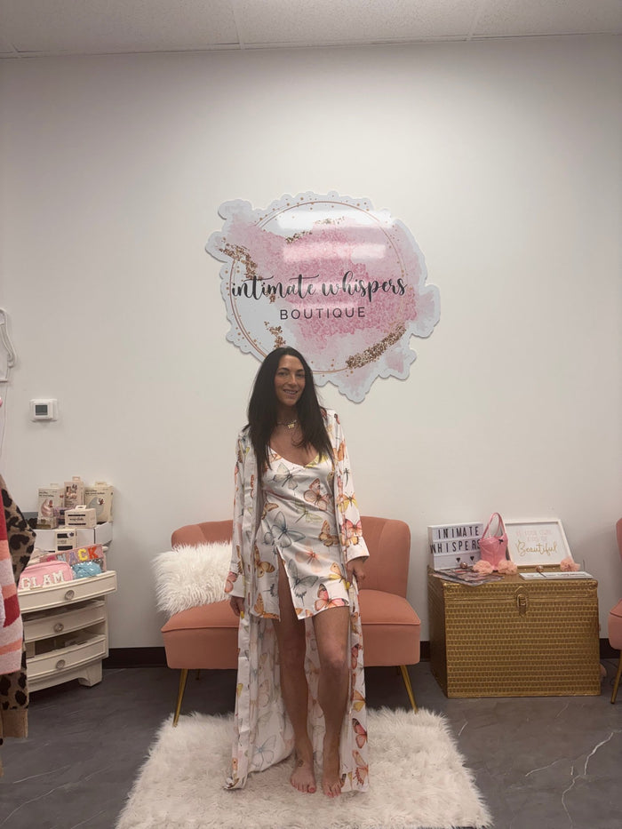 Pastel Wings- Mini Slip Nightgown - Intimate Whispers