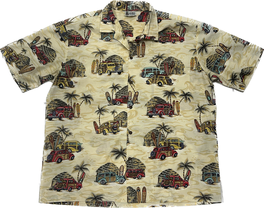 Pastel Yellow Island Hawaiian Shirt