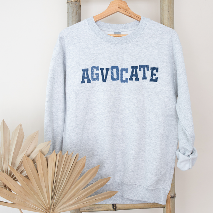 Patchwork Agvocate– Crewneck