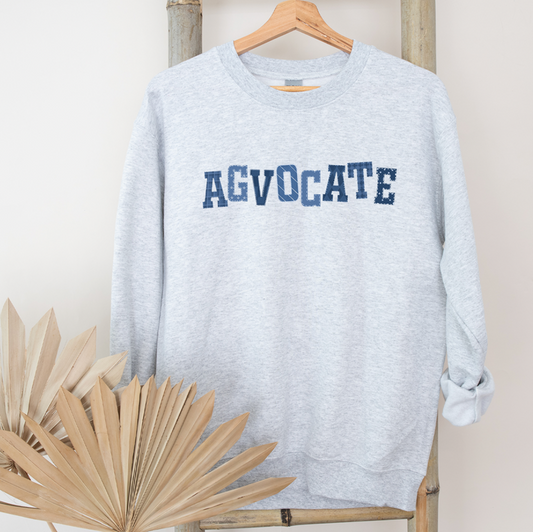 Patchwork Agvocate– Crewneck