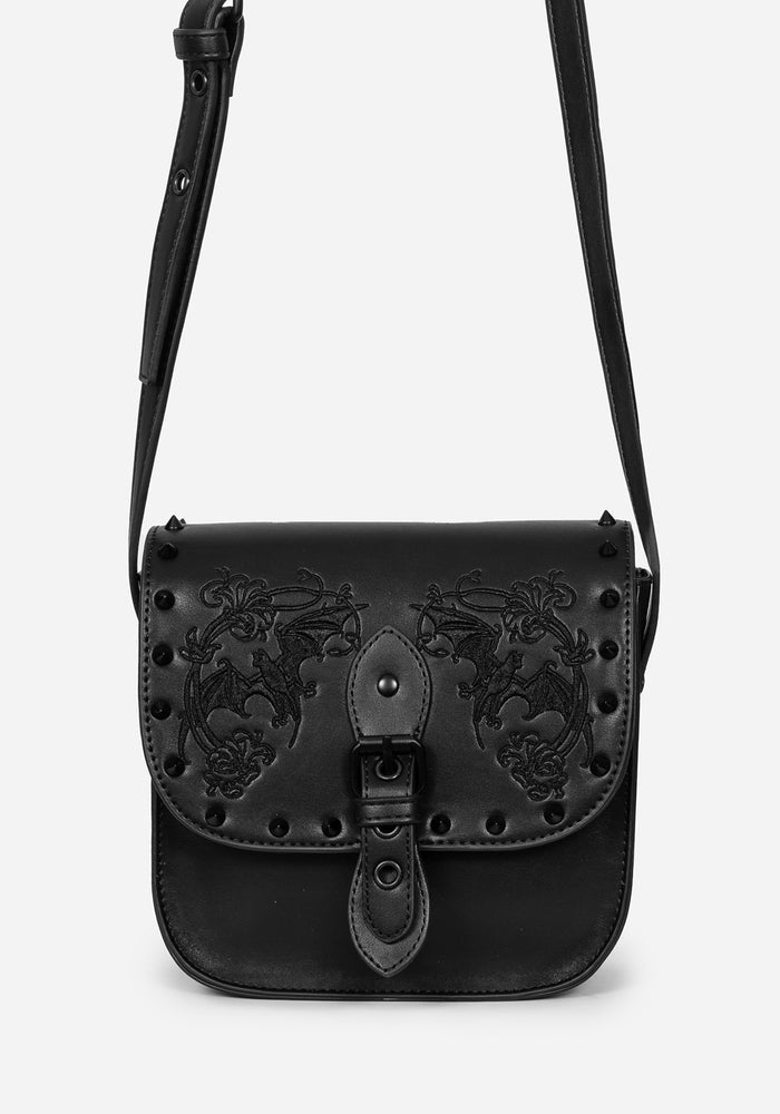 Penumbra Embroidered Mini Satchel Bag