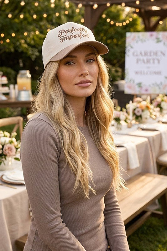 "Perfectly Imperfect" Ball Cap-Cute-Trendy-Shop-Womens-Boutique-Clothing-Store