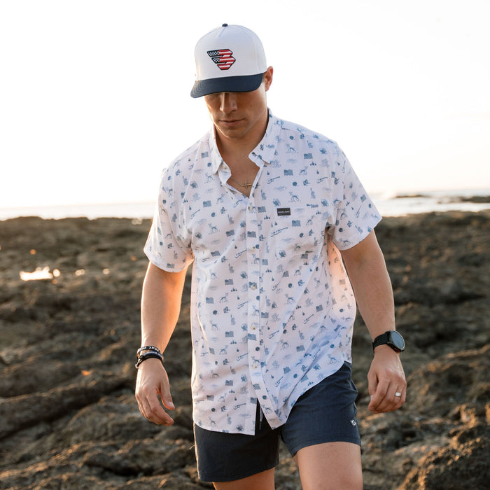 Performance Button Up - America the Great