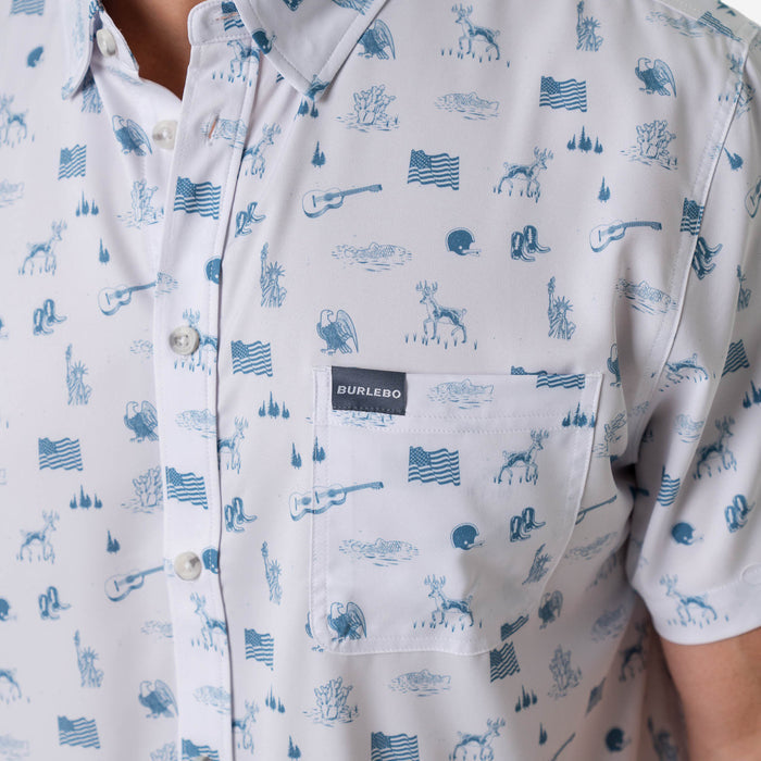 Performance Button Up - America the Great
