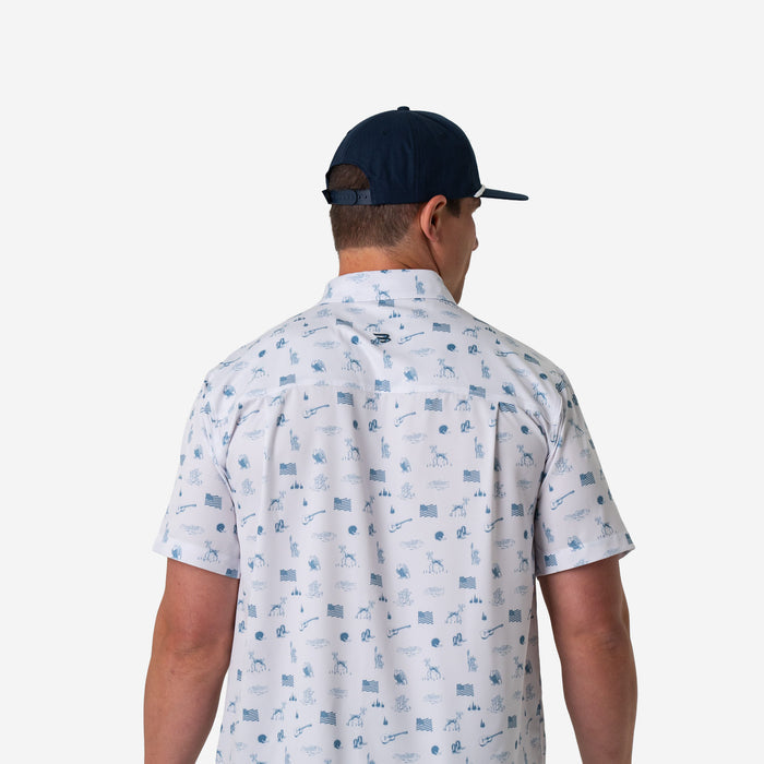Performance Button Up - America the Great