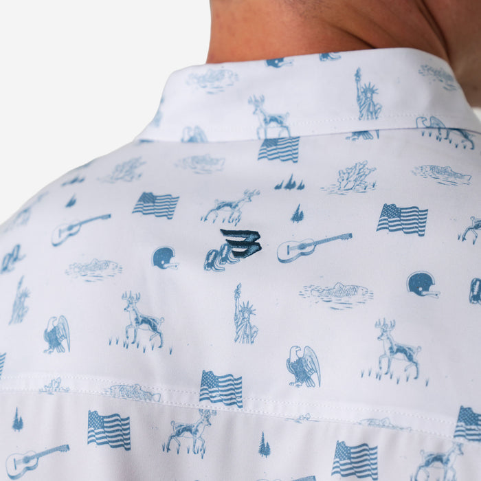 Performance Button Up - America the Great