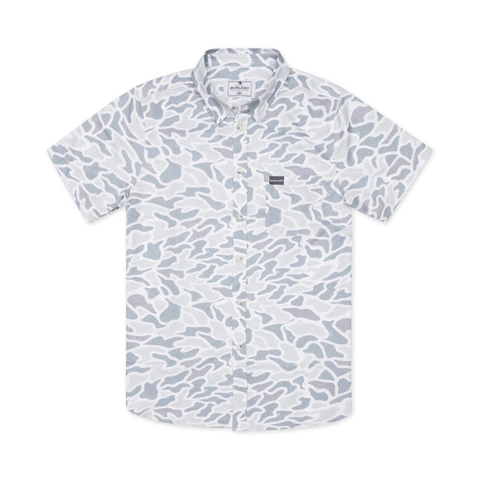 Performance Button Up - White Camo