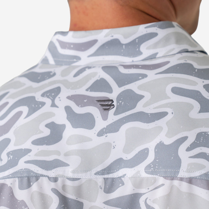 Performance Button Up - White Camo