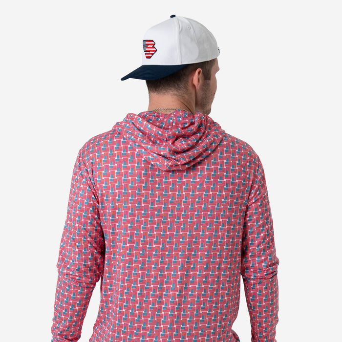 Performance Hoodie - American Flag Print