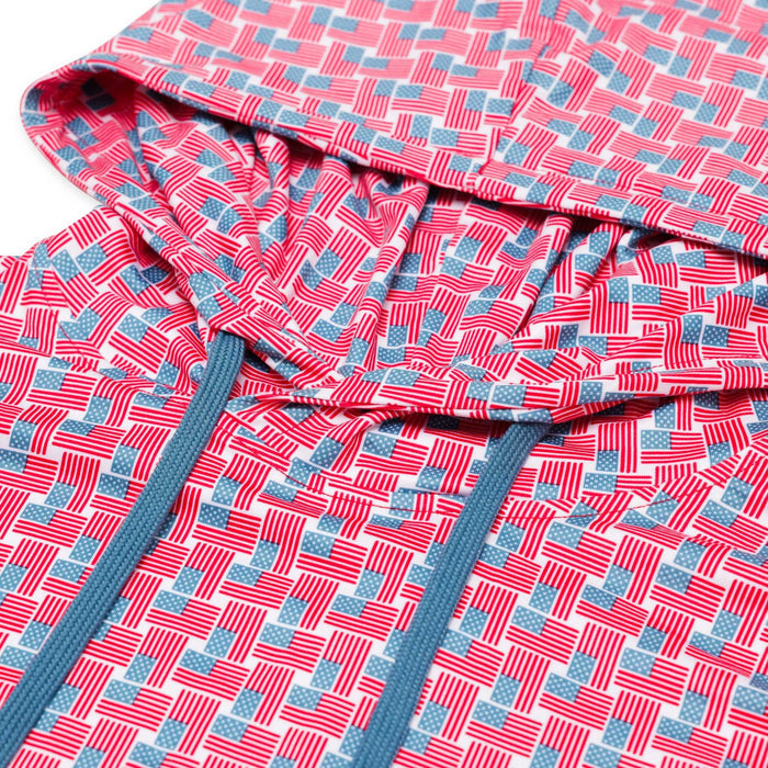 Performance Hoodie - American Flag Print