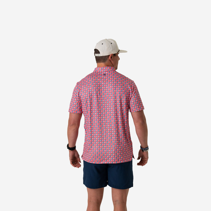 Performance Polo - American Flag Print