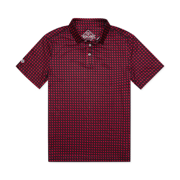 Performance Polo - Georgia - Black & Red