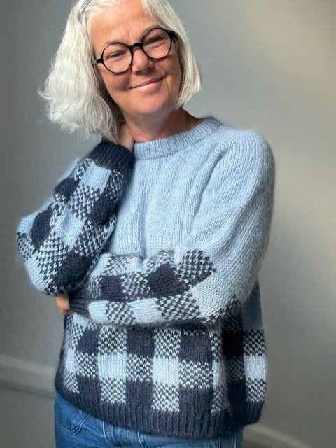 Picnic Sweater, No 3 + silk mohair knitting kit