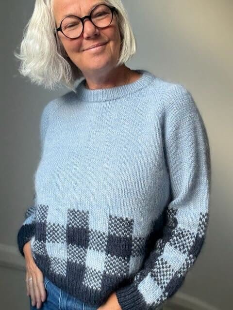Picnic Sweater, No 3 + silk mohair knitting kit