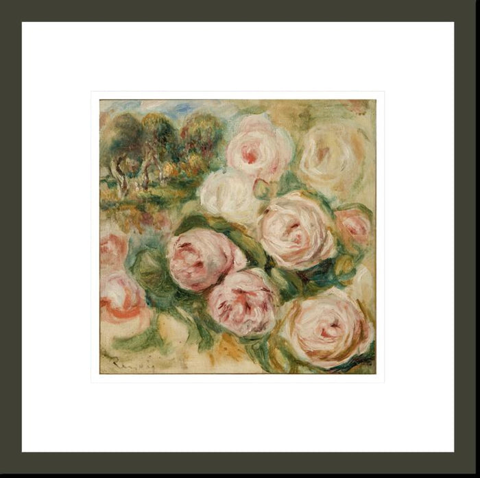 Pierre Auguste Renoir "Roses and Landscape" Made-to-Order Print