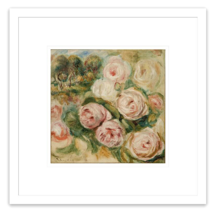 Pierre Auguste Renoir "Roses and Landscape" Made-to-Order Print