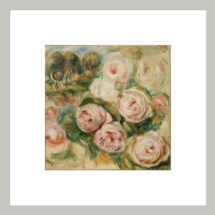 Pierre Auguste Renoir "Roses and Landscape" Made-to-Order Print