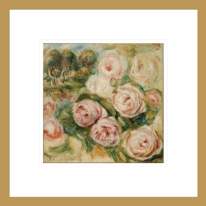 Pierre Auguste Renoir "Roses and Landscape" Made-to-Order Print