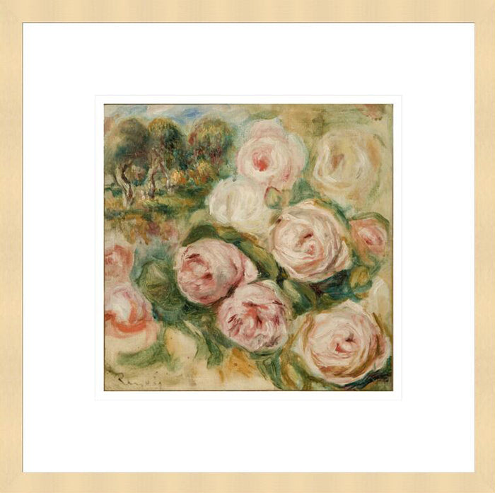 Pierre Auguste Renoir "Roses and Landscape" Made-to-Order Print