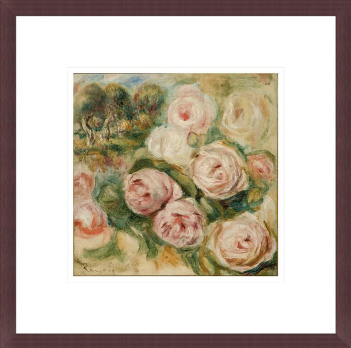 Pierre Auguste Renoir "Roses and Landscape" Made-to-Order Print