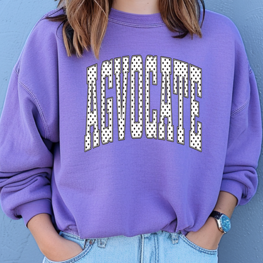Polka Dot Agvocate– Crewneck
