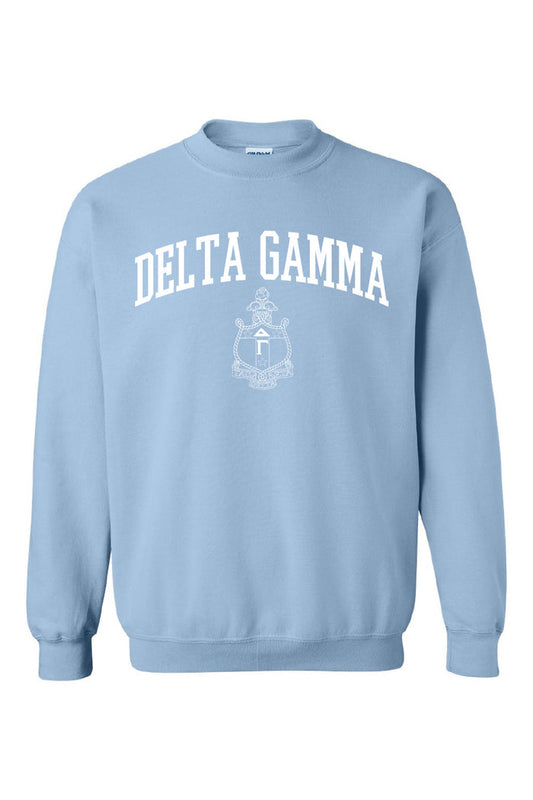 Powder Blue Crewneck - Hannah's Closet - The Official Boutique for Delta Gamma