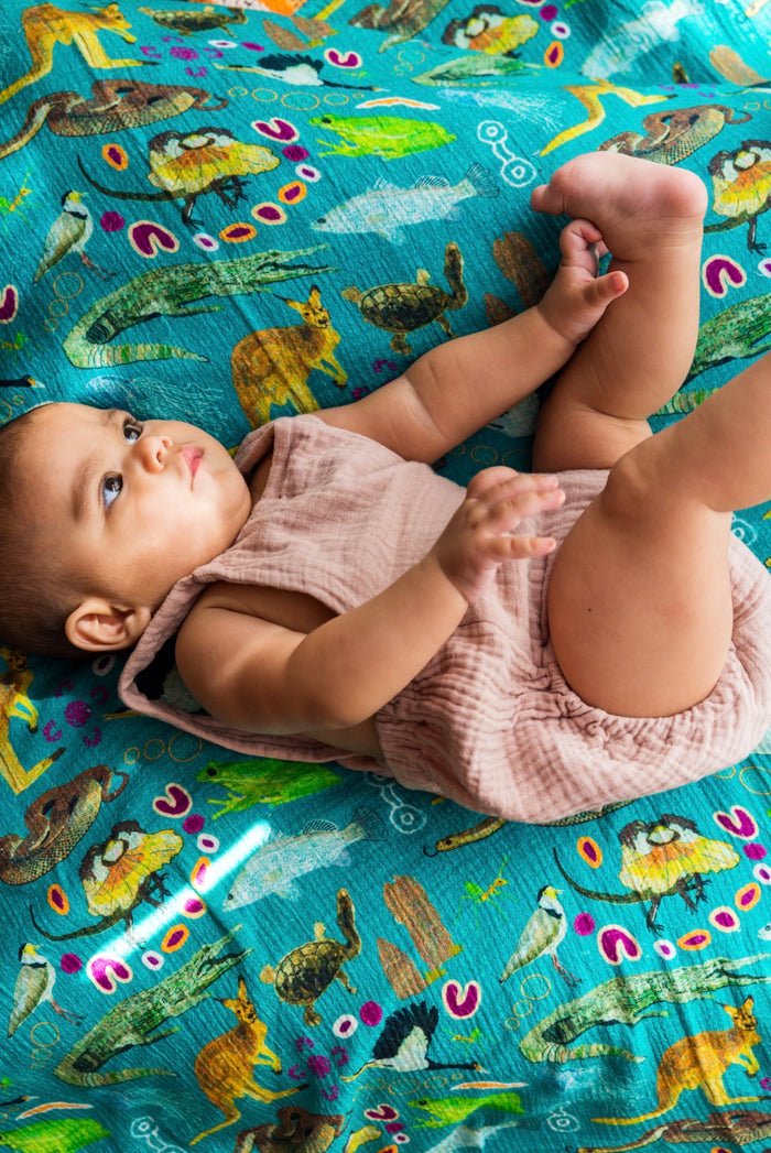 Premium Muslin Baby Wrap – Aboriginal Art