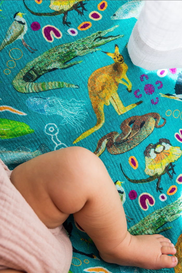 Premium Muslin Baby Wrap – Aboriginal Art